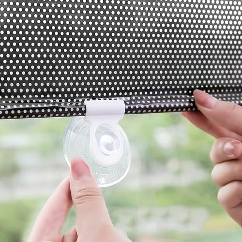 Rollo mit saugnapf, Rollos mit Saugnäpf, Isolations-Verdunkelungsrollos, ideal für Auto, Zuhause, tragbare Sonnenschutzrollos von Akuops
