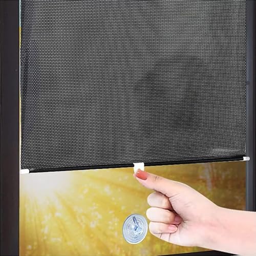 Sonnenrollo Auto, Rollos mit Saugnäpf, Isolations-Verdunkelungsrollos, ideal für Auto, Zuhause, tragbare Sonnenschutzrollos Sonnenrollo Auto, Rollos mit Saugnäpf, Isolations-Verdunkelungsrollos, ideal für Auto, Zuhause, tragbare Sonnenschutzrollos von Akuops