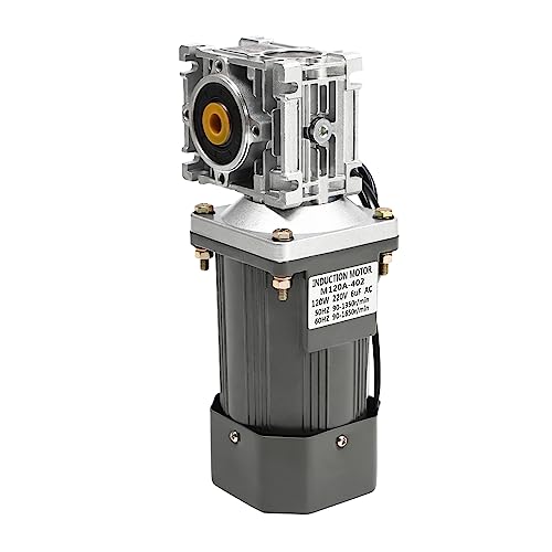 120W 220V Elektrischer Getriebereduzierungsmotor mit Drehzahlregler, 30/80K 1650 U/min Schneckengetriebe Reducer Getriebemotor 25NM Hohes Drehmoment (M120A-401) von Akuoyiexemye