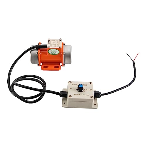 30W 12/24V Vibrationsmotor mit Drehzahlregler 0-4000U/min Mehrzweckmotor Rüttelmotor für Bergbau Metallurgie Kohle Elektrizität Bauwesen (24, Volt) von Akuoyiexemye