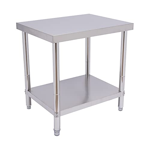 Akuoyiexemye Arbeitstisch Edelstahl, Edelstahl Tisch für Vorbereitung & Arbeit 30 x 24 Zoll, Kommerzielle Heavy Duty Food Prep Worktable mit Unterregal für Restaurant, Haus und Hotel Akuoyiexemye Arbeitstisch Edelstahl, Edelstahl Tisch für Vorbereitung & Arbeit 30 x 24 Zoll, Kommerzielle Heavy Duty Food Prep Worktable mit Unterregal für Restaurant, Haus und Hotel von Akuoyiexemye