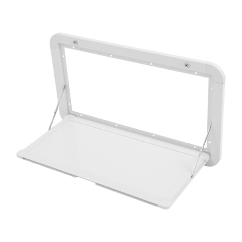 Akuoyiexemye Faltbare Wohnmobil-Tische 80×45cm Klappbarer Außentisch bis 25kg für Wohnmobile, Wohnmobil-Picknicktisch Wandklapptisch aus Aluminiumlegierung für Wohnmobil Wohnwagen Picknick (Weiß) von Akuoyiexemye