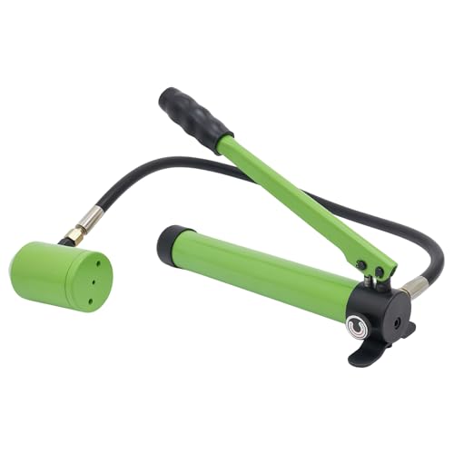 Hydraulischer Blechlocher, Manueller Lochstanzersatz, 80 kN Handpumpen Blechlocher mit 6 Stempeln, Geeignete Blechdicke 3,2 mm/0,13 Zoll (Grün) von Akuoyiexemye