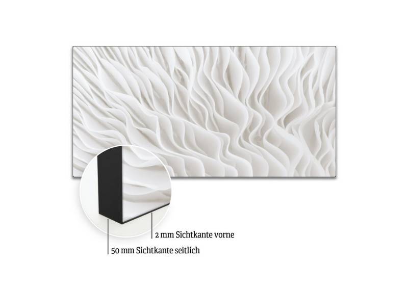 Akustikbild-Manufaktur Bild mit Rahmen Akustikbild „Flow I“ – Raumakustik trifft Design, Schallschutzbild mit sehr guten Schallabsorptions-Eigenschaften von Akustikbild-Manufaktur