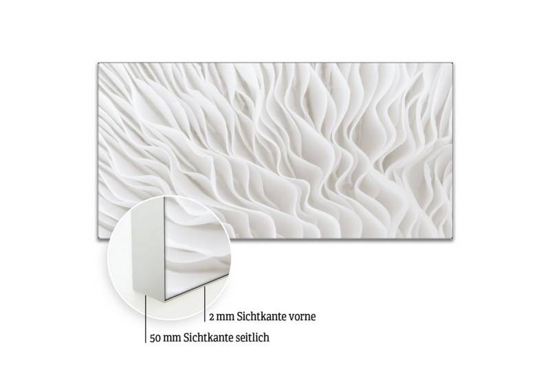 Akustikbild-Manufaktur Bild mit Rahmen Akustikbild „Flow I“ – Raumakustik trifft Design, Schallschutzbild mit sehr guten Schallabsorptions-Eigenschaften von Akustikbild-Manufaktur