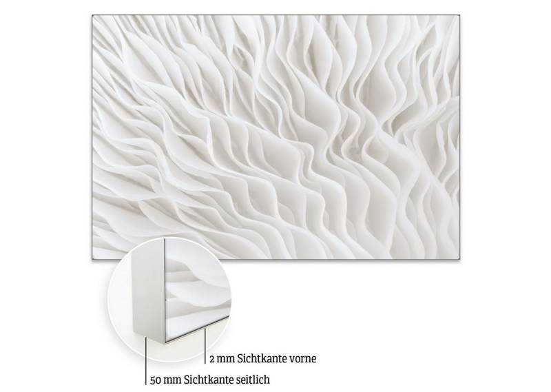 Akustikbild-Manufaktur Bild mit Rahmen Akustikbild „Flow I“ – Raumakustik trifft Design, Schallschutzbild mit sehr guten Schallabsorptions-Eigenschaften von Akustikbild-Manufaktur