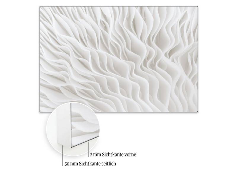 Akustikbild-Manufaktur Bild mit Rahmen Akustikbild „Flow I“ – Raumakustik trifft Design, Schallschutzbild mit sehr guten Schallabsorptions-Eigenschaften von Akustikbild-Manufaktur
