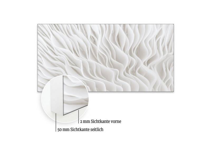 Akustikbild-Manufaktur Bild mit Rahmen Akustikbild „Flow I“ – Raumakustik trifft Design, Schallschutzbild mit sehr guten Schallabsorptions-Eigenschaften von Akustikbild-Manufaktur