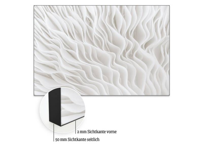 Akustikbild-Manufaktur Bild mit Rahmen Akustikbild „Flow I“ – Raumakustik trifft Design, Schallschutzbild mit sehr guten Schallabsorptions-Eigenschaften von Akustikbild-Manufaktur