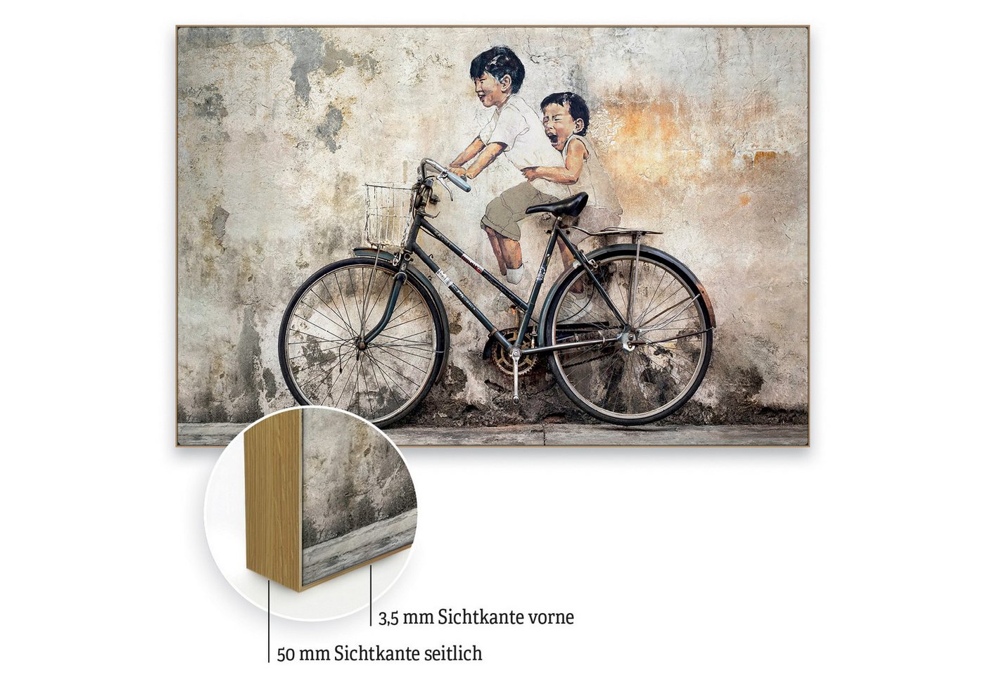 Akustikbild-Manufaktur Bild mit Rahmen Akustikbild "Bike Ride" - moderne Lösung gegen Nachhall, Schallschutzbild mit sehr guten Schallabsorptions-Eigenschaften Akustikbild-Manufaktur Bild mit Rahmen Akustikbild "Bike Ride" - moderne Lösung gegen Nachhall, Schallschutzbild mit sehr guten Schallabsorptions-Eigenschaften von Akustikbild-Manufaktur