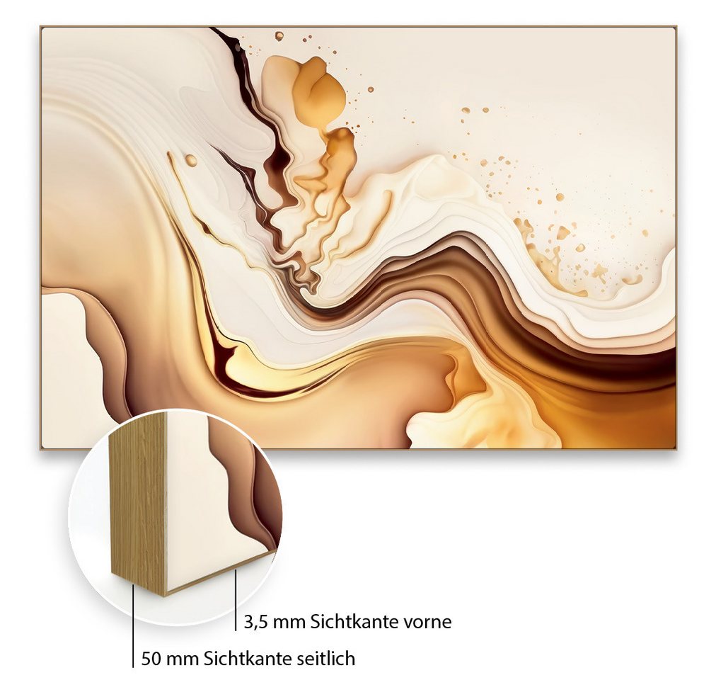 Akustikbild-Manufaktur Bild mit Rahmen Akustikbild "Crema 2" - Schalschutz mit sehr guter Qualität, Schallschutzbild mit sehr guten Schallabsorptions-Eigenschaften Akustikbild-Manufaktur Bild mit Rahmen Akustikbild "Crema 2" - Schalschutz mit sehr guter Qualität, Schallschutzbild mit sehr guten Schallabsorptions-Eigenschaften von Akustikbild-Manufaktur