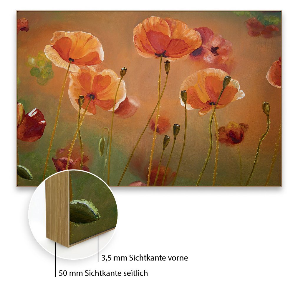 Akustikbild-Manufaktur Bild mit Rahmen Akustikbild "Mohnfeld 2" - Naturmotiv für bessere Raumakustik, Schallschutzbild mit sehr guten Schallabsorptions-Eigenschaften Akustikbild-Manufaktur Bild mit Rahmen Akustikbild "Mohnfeld 2" - Naturmotiv für bessere Raumakustik, Schallschutzbild mit sehr guten Schallabsorptions-Eigenschaften von Akustikbild-Manufaktur