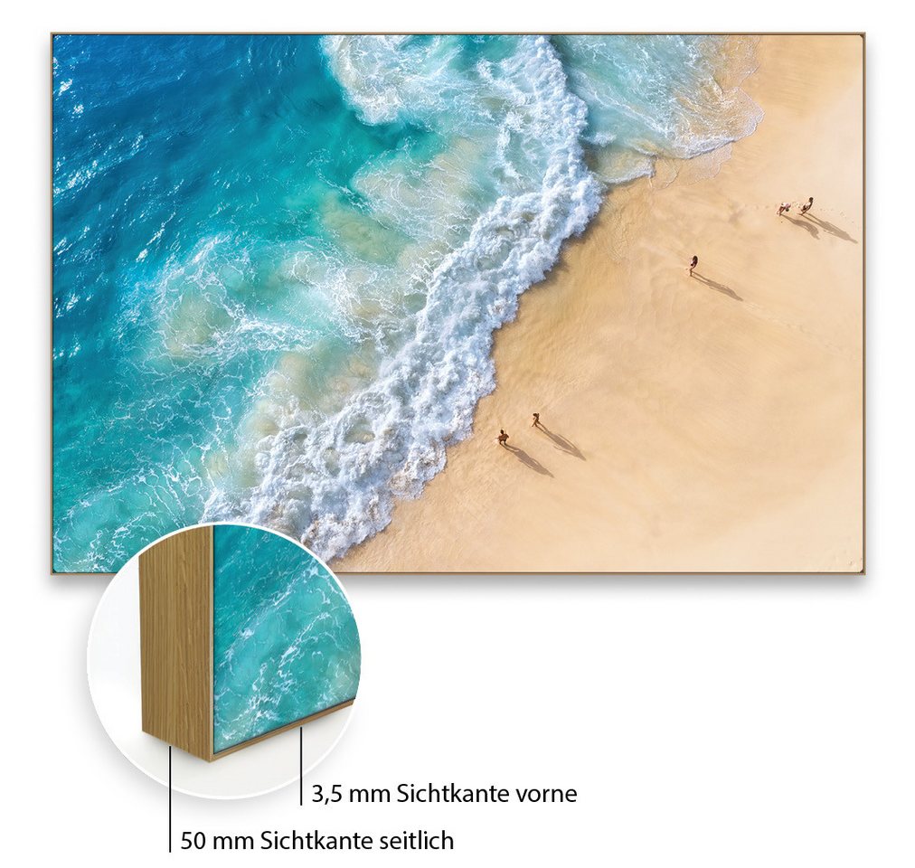 Akustikbild-Manufaktur Bild mit Rahmen Akustikbild "Sommer Brandung" - Wandbild für bessere Raumakustik, Schallschutzbild mit sehr guten Schallabsorptions-Eigenschaften Akustikbild-Manufaktur Bild mit Rahmen Akustikbild "Sommer Brandung" - Wandbild für bessere Raumakustik, Schallschutzbild mit sehr guten Schallabsorptions-Eigenschaften von Akustikbild-Manufaktur