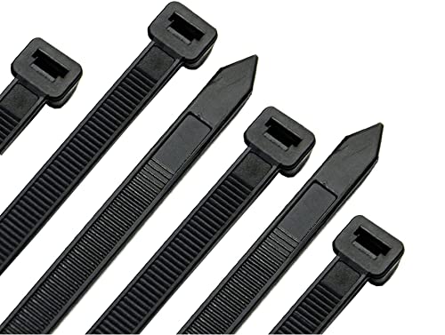Akyandoo Profi Kabelbinder Schwarz Weiss 4,8 x 500mm Industrie Qualität groß lang XXL TOP Schwarz - Black 10 Stück - 10 Stk. von Akyandoo