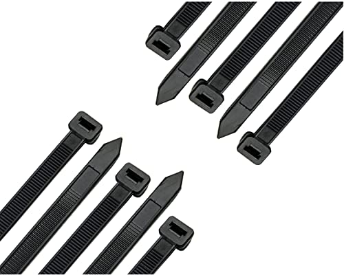 Akyandoo Profi Kabelbinder Schwarz Weiss 7,6 x 370mm Industrie Qualität groß lang XXL TOP Weiss - Weiß - White 100 Stück - 100 Stk. von Akyandoo