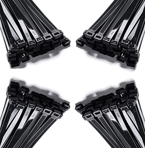 Akyandoo XXL Kabelbinder 9,0 x 600mm Industrie Qualität 9mm breit 60cm lang 75KG Zukraft Schwarz - Black 30 Stück - 30 Stk. von Akyandoo