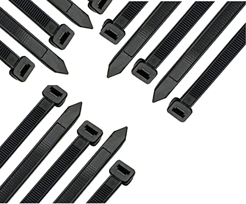 Akyandoo XXL Kabelbinder Schwarz Weiss 7,6x530mm Industrie Qualität groß breit 53cm lang Schwarz - Black 30 Stück - 30 Stk. von Akyandoo