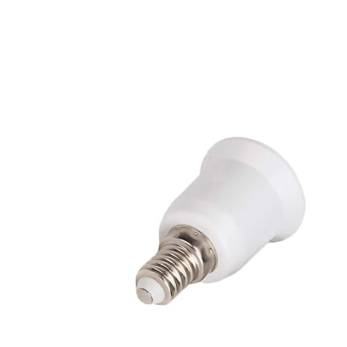 Akynite 4 Stück Adapter E14 auf E27 für Glübirnen LED & Energiesparlampen, E14 bis E27 Sockel Konverter, Lampensockel Adapter von E14 auf E27, Sockeladapter E14 zu E27 von Kleine auf Groß Gewinde von Akynite
