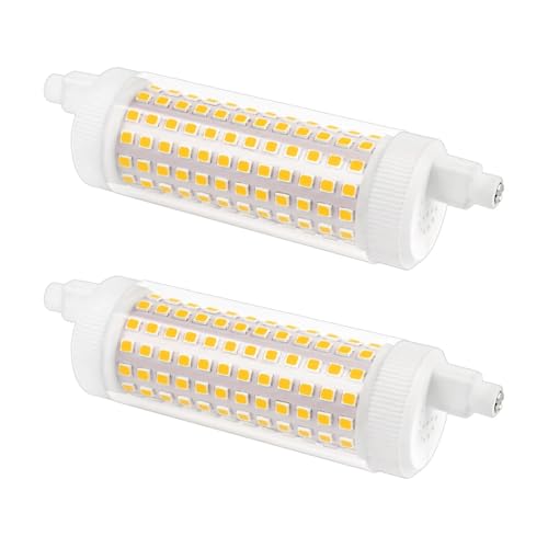 Akynite Stablampe R7S LED 118mm Dimmbar 20W Neutralweiß 4000K, 2500 Lumen, Ersetzt Halogenstab J118 150W-200W, 360-Grad-Licht, 230V Keramik für Studio, 2er-Set von Akynite