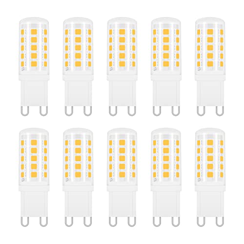 Akynite G9 LED 4W Neutralweiß 4000K, 400LM, G9 33W 40W Halogenlampe Ersetzt, Stiftsockellampe G9 LED Neutralweiß für Spiegelleuchte Kristallleuchter Tischlampe, Nicht Dimmbar, 10er-Set von Akynite