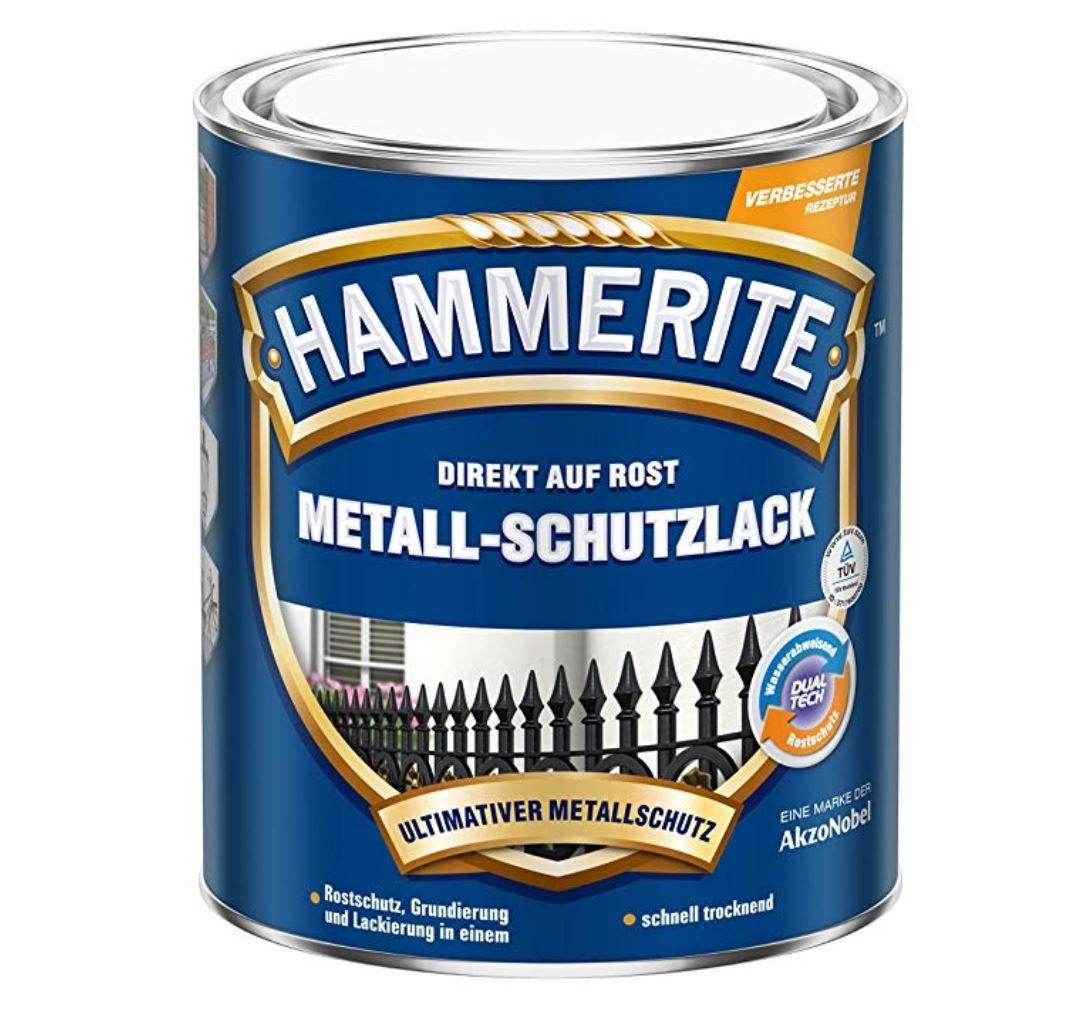 Akzo Nobel Metallschutzlack AKZO NOBEL 5087588 (Hammerite) Metall-Schutzlack Silber glänzend 2,5Lt von Akzo Nobel