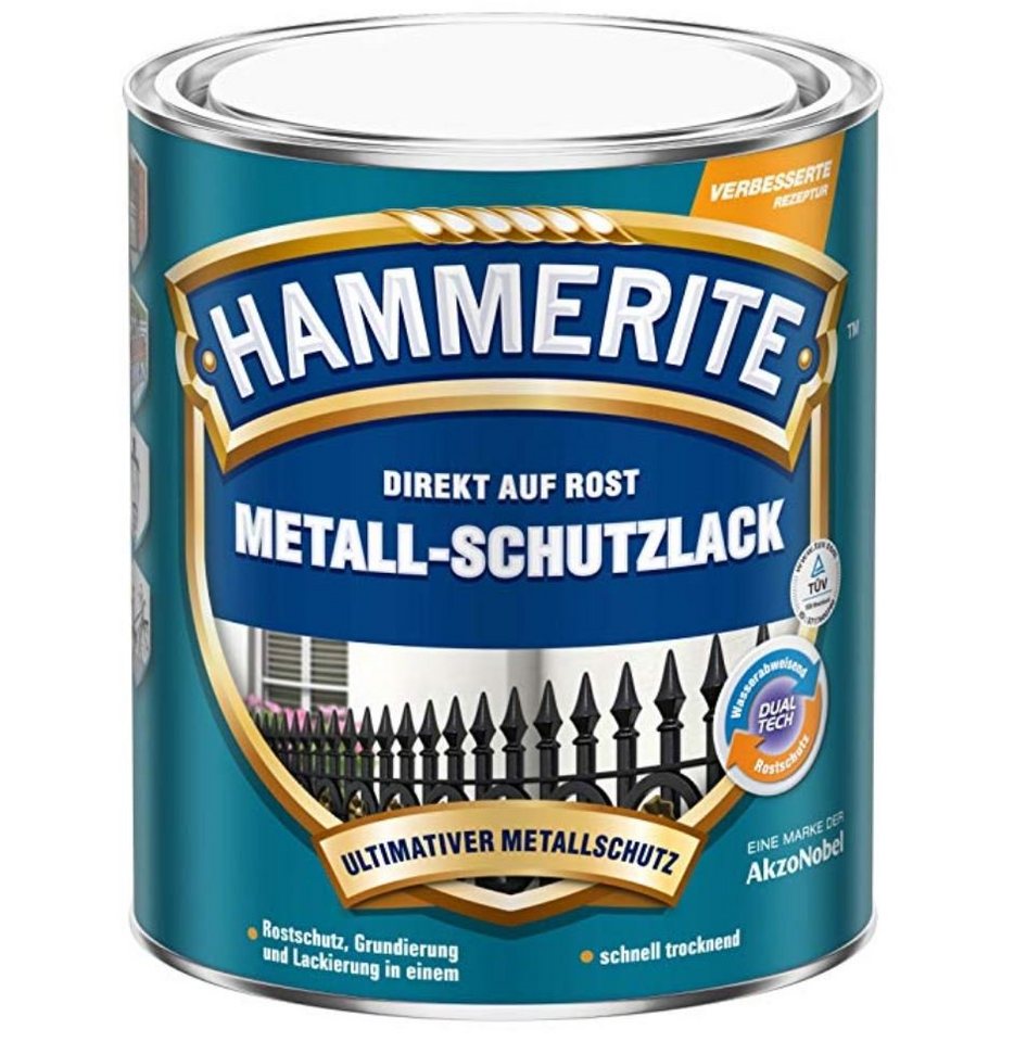 Akzo Nobel Metallschutzlack AKZO NOBEL 5134938 (Hammerite) Metall-Schutzlack Weiss matt 750ml von Akzo Nobel