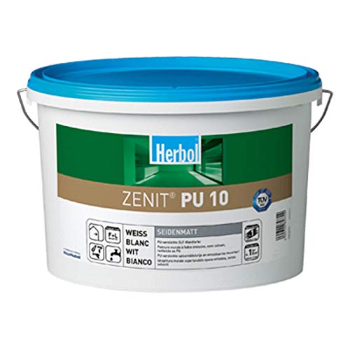 Herbol Zenit PU 10 DU1 Wandfarbe seidenmatt weiß 2,5 L von Akzo Nobel