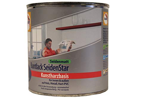 Glasurit Buntlack SeidenStar Seidenmatt Kunstharzbasis 375ml (6002 Laubgrün) von AkzoNobel