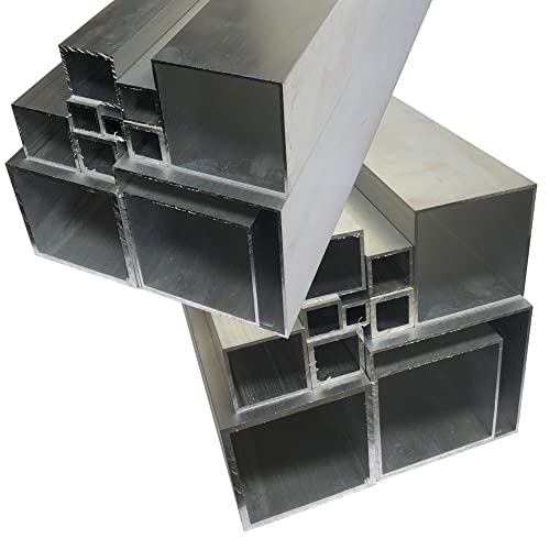 Alu Quadratrohr 70 x 70 x 4 mm Aluminium AlMgSi0,5 Rechteckrohr Profil Aluprofil Rohr (100 cm) von AlMgSi0,5