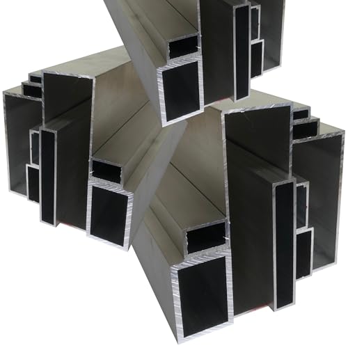 Alu Rechteckrohr 60 x 40 x 3 mm Aluminium AlMgSi0,5 Profilrohr Profil Aluprofil Rohr (150 cm) von AlMgSi0,5