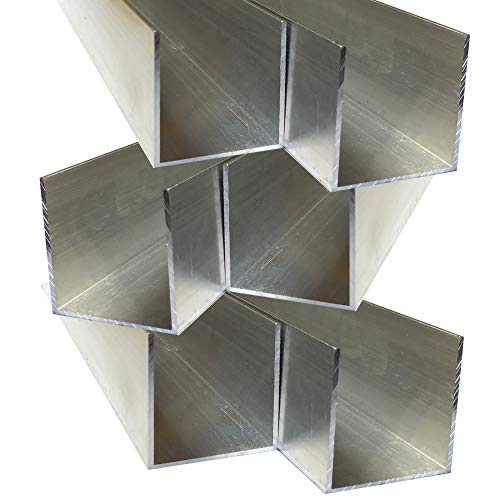Alu U-Profil 50 x 50 x 50 x 2,0 mm Aluminium AlMgSi0,5 U-Stab Profil Aluprofil U-Stange (200 cm) von AlMgSi0,5