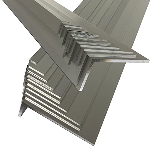 Alu Winkel silber eloxiert E6 EV1; 35 x 20 x 3 mm; Aluprofil L Profil Aluminiumprofil Winkelprofil … (600 cm (3 Stck. zu 200 cm)) von AlMgSi0,5