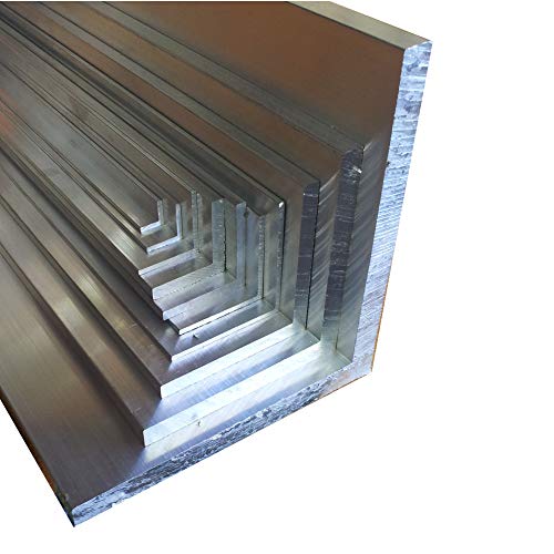 Aluwinkel 100 x 100 x 8 mm Winkelprofil gleichschenklig Alu Winkel Aluprofil Aluminiumprofil L Profil aus Aluminium (600 cm (3 Stck. á 200 cm)) von AlMgSi0,5