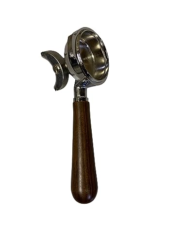 Filterträger mit Nußholzgriff und 2er Auslauf für Bezzera incl. 2 Tassen Sieb von AlTaGru Coffee Tools