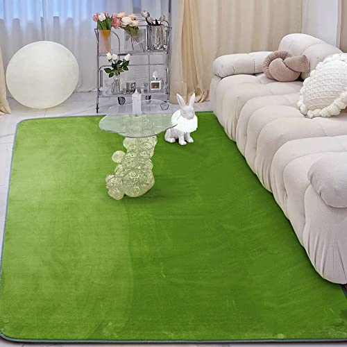 AlaTyche Teppich, große Teppiche, 130x185 cm, grüne Teppiche für Wohnzimmer, warme, weiche, flauschige Teppiche, rutschfest, waschbar, Shaggy-Teppich, Schlafzimmerteppich, Haustier, Geschenk von AlaTyche