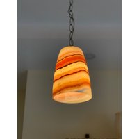 Alabaster Hängelampe - Pendelleuchte Wunderschöne Naturfarben Onyx Unikat von Alabastermagic
