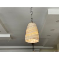 Alabaster Hängelampe - Pendelleuchte Wunderschöne Naturfarben Onyx Unikat von Alabastermagic