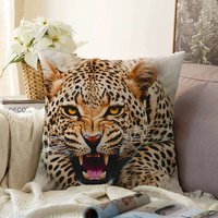 Chenille Kissenbezug| Lepard Muster Doppelseitige Kissenhülle| Dekorative Wohndekor Geschenk| Kissenbezug Bedruckt 22"x22'' von AladdinMagicalCarpet