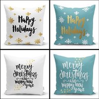 xmas Design Kissenbezug| Weihnachtlicher Noel Kissenhülle| Weihnachtsgeschenk| Bettwäsche Dekor| Geschenk Zur Wohnungserwärmung| Bedruckte von AladdinMagicalCarpet