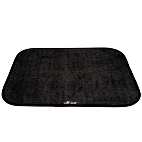 Aladino il tappeto Magico® Premium Fußmatte Für Den Eingangsbereich - Waschbarer Teppich Schmutzfangmatte - Mikrofaser-rutschfest & Langlebig-Ideal Für Haustiere (Schwarz, 100_x_65_cm) von Aladino il tappeto Magico