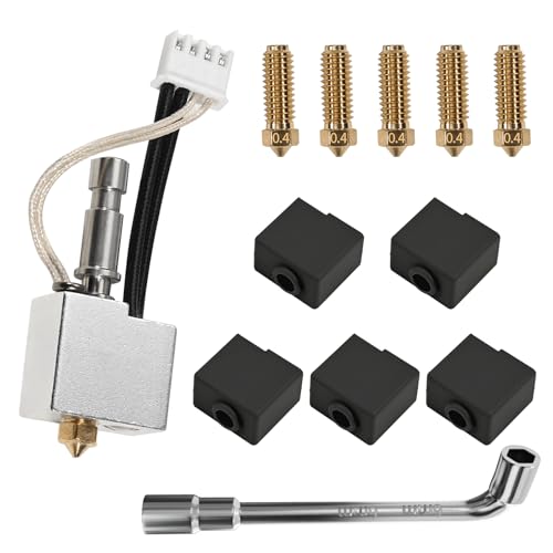 Hotend Kit for Kobra S1, Assembled Print Hot End Kit Head Extruder Replacement Kit, High Speed Print Head Heater Block Heating for Anycubic Kobra S1, Kobra S1 Combo 3D Printers von Aladrs