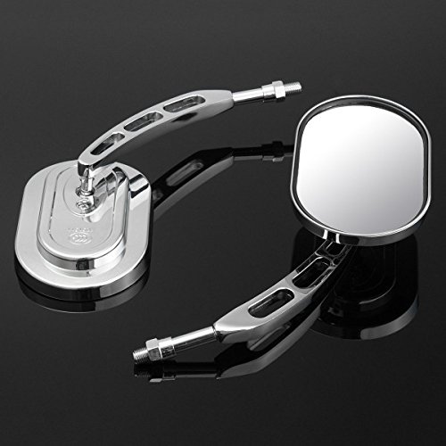 Alamor 10Mm Paar Rückspiegel Für Harley Davidson Softail Springer Heritage Electra Glide von Alamor