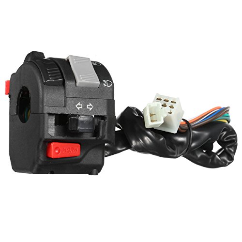 Alamor 12V Motorrad Scheinwerfer Start Schalter Horn Blinker Für 7/20 Mm 22Mm Lenker Linke Seite Alamor 12V Motorrad Scheinwerfer Start Schalter Horn Blinker Für 7/20 Mm 22Mm Lenker Linke Seite von MOMOALA