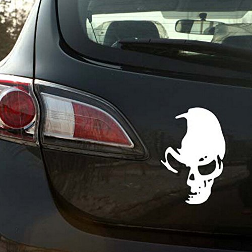 Alamor Auto Skull Aufkleber Fenster Truck Bumperr Styling Reflektierend Wasserdicht-Weiß Alamor Auto Skull Aufkleber Fenster Truck Bumperr Styling Reflektierend Wasserdicht-Weiß von Alamor