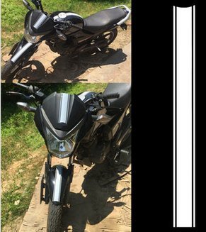 Alamor Motorrad Tank Verkleidung Aufkleber Vinyl Stripe Streifen Sticker Für Cafe Racer-Weiß Alamor Motorrad Tank Verkleidung Aufkleber Vinyl Stripe Streifen Sticker Für Cafe Racer-Weiß von MOMOALA