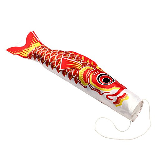 Alamor Nobori Koi Nobori Fish Kite Fahne Hanging Decor - Rot von Alamor