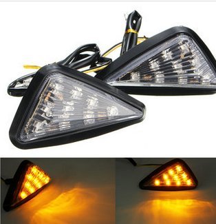 Alamor Paar Motorrad 11 Led Blinker Blinker Leuchten Dreieck Abmer-Clear von Alamor