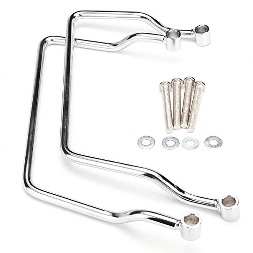 Alamor Satteltasche Chrom Halterung Für Yamaha V-Star Dragstar Xvs 400 650 Classic von Alamor