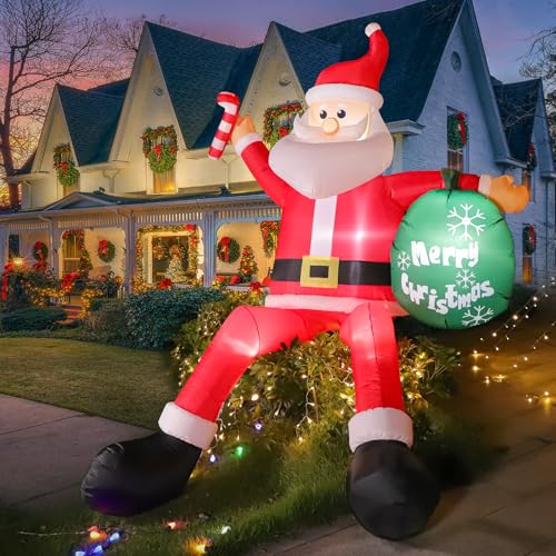 240CM Aufblasbar Weihnachtsmann mit LED Licht Gebläse, 8FT Aufblasbare Weihnachtsdekoration, Winterdeko Beleuchtung IP44 Wetterfest Winterdeko Garten Rasen Hof Yard Außen Innen 240CM Aufblasbar Weihnachtsmann mit LED Licht Gebläse, 8FT Aufblasbare Weihnachtsdekoration, Winterdeko Beleuchtung IP44 Wetterfest Winterdeko Garten Rasen Hof Yard Außen Innen von Alampia