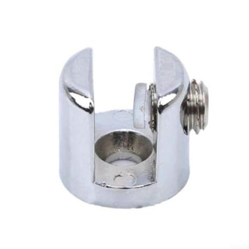 10 Stück Chrom-Glas-Regalstützen, kompatibel mit 8 x 10 mm/10 x 12 mm Glas (10–12 mm) von Alanmoship